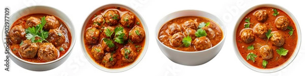 Fototapeta Kofta Curry clipart collection, symbol, logos, icons isolated on transparent background