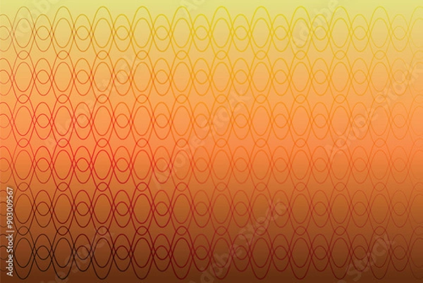 Fototapeta Elegant brown and orange vector background with wavy patterns