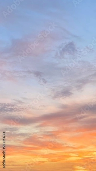 Obraz sunset sky and clouds