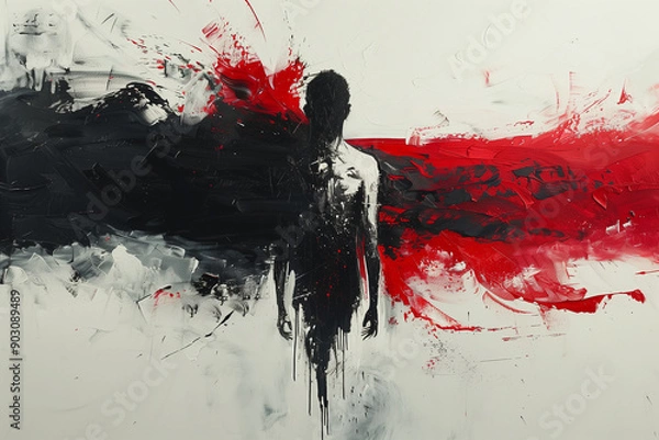 Obraz abstract person with patterns