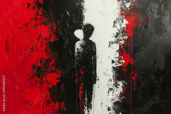 Obraz a twofaced person