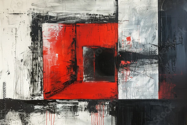 Obraz a confined cubic space