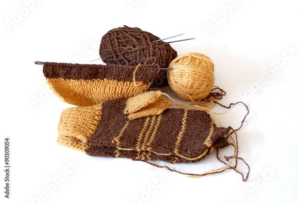 Obraz Knitted mittens