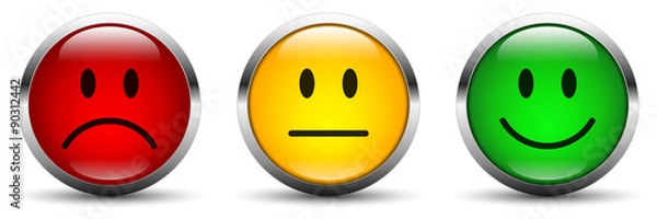 Obraz Zestaw ikon buźki - ocena