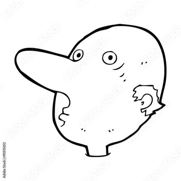 Obraz cartoon balding man
