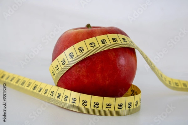 Obraz Lose weight with an apple