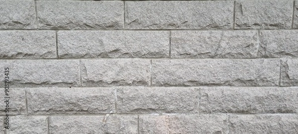 Fototapeta grey cinder block wall full frame background