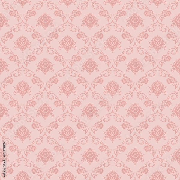 Obraz damask seamless floral pattern