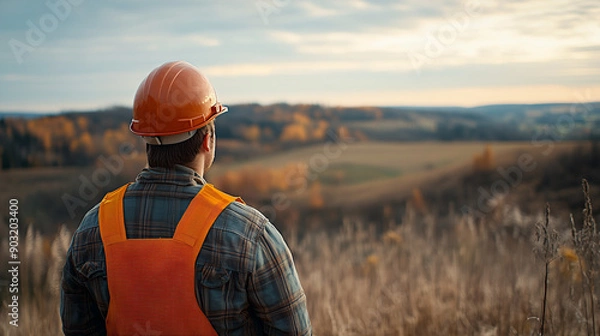 Fototapeta Construction Worker