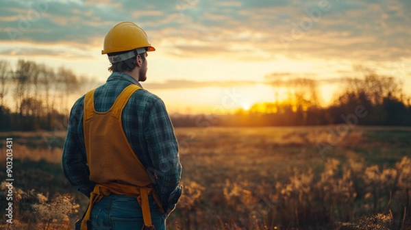 Fototapeta Construction Worker