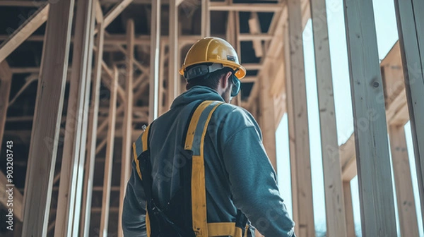 Fototapeta Construction Worker