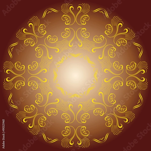 Obraz colored circular ornament