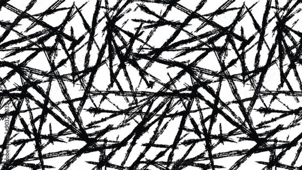 Fototapeta A dense texture with rough details and chaotic scratches, ideal for bold graphic overlays and edgy artwork.