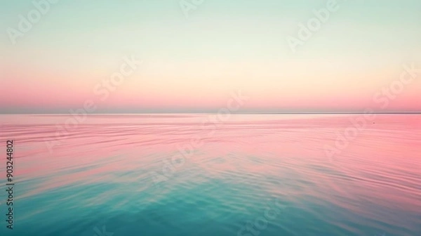 Obraz Tranquil minimalist landscape with smooth surface