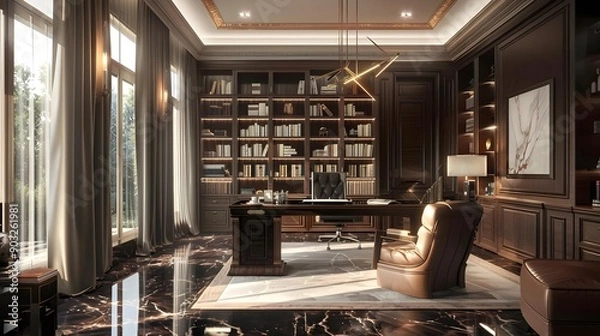 Obraz Modern luxury study room