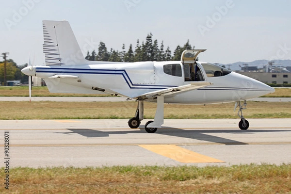Obraz experimental white small plane