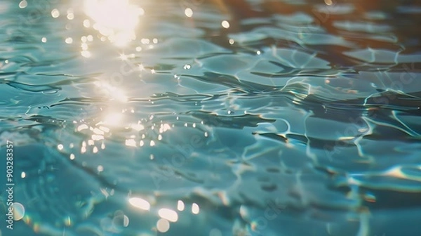 Obraz Summer vibes pool water background