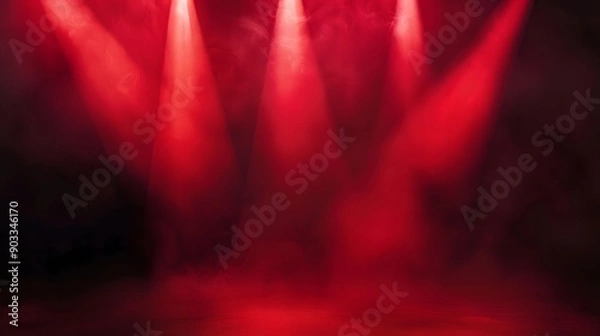 Obraz Dark red background with spotlight for web design.

