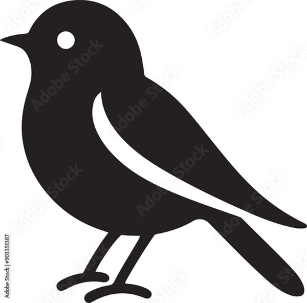 Fototapeta Bird Silhouette. Hamming bird silhouette. Vectorial illustrations of various bird silhouettes