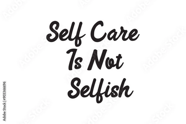 Fototapeta Self care lettering