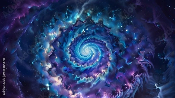 Fototapeta Galactic smoke vortex background