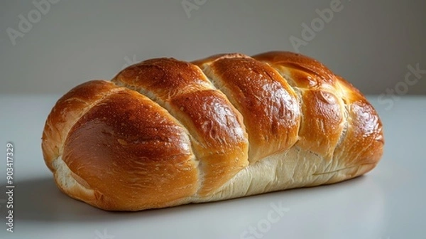 Fototapeta Delicious Norwegian SkolebrÃ¸d Pastry on White Background with Studio Lighting in Hyperrealistic Detail - Food Photography with Canon EOS K5 85mm Lens