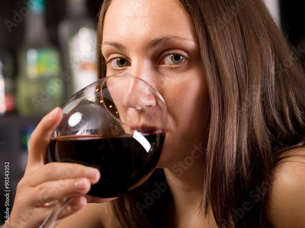 Obraz Woman with a drink