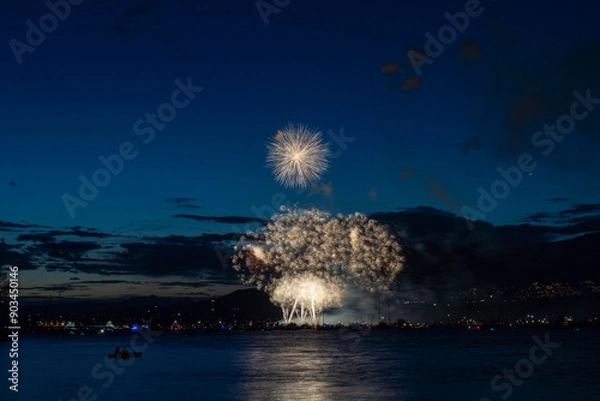 Obraz Fireworks over the sea