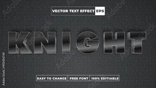 Fototapeta EPS File 3d Vector Text Effect Fully Editable High Quality
