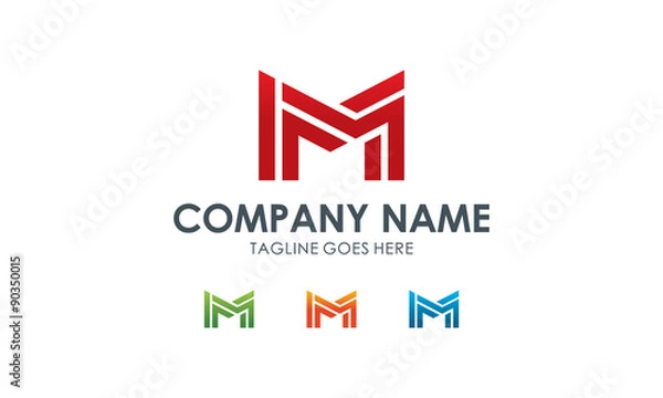 Obraz  Letter M Logo Image Vector
