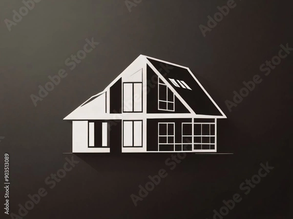 Obraz Simple icon house 