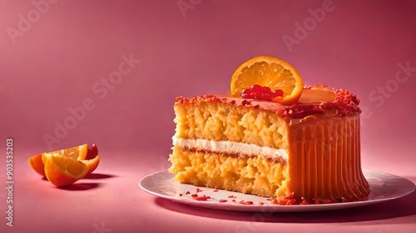 Obraz orange cake and pudding