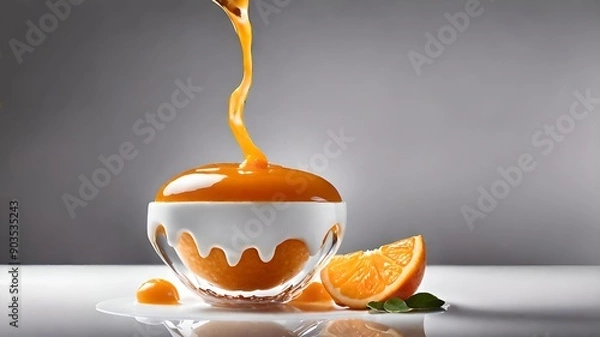 Obraz orange cake and pudding