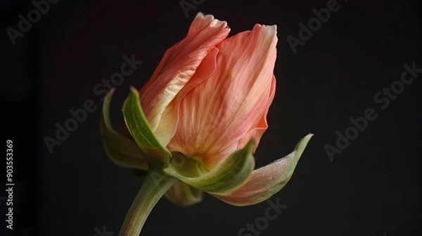 Fototapeta Blooming Flower Sequence   Captivating Time lapse of Floral Transformation