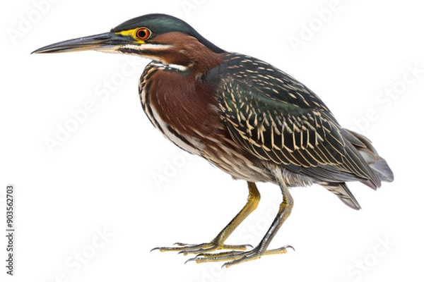 Fototapeta Green Heron Bird isolated