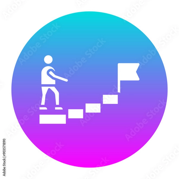 Fototapeta Mission vector icon. Can be used for Home Based Business iconset.