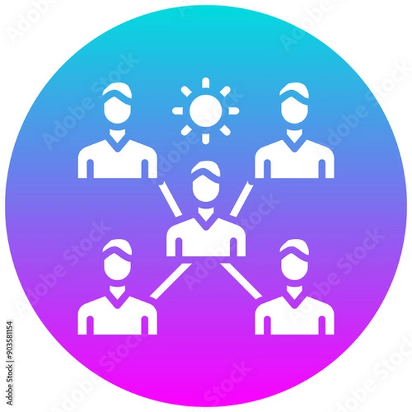 Fototapeta Infection Cluster vector icon. Can be used for Infectious Diseases iconset.