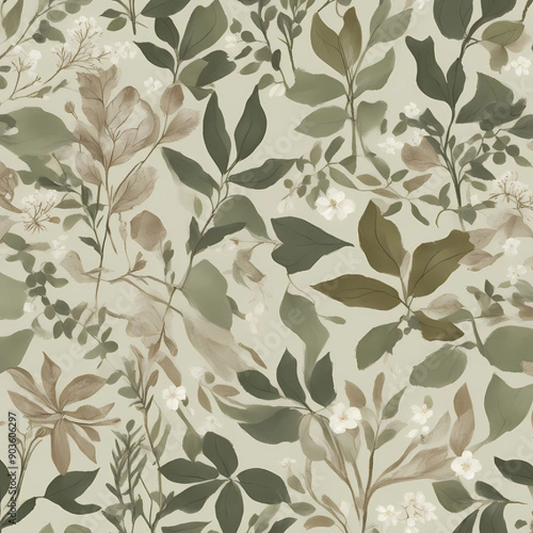 Fototapeta seamless floral pattern background, fabric texture, 