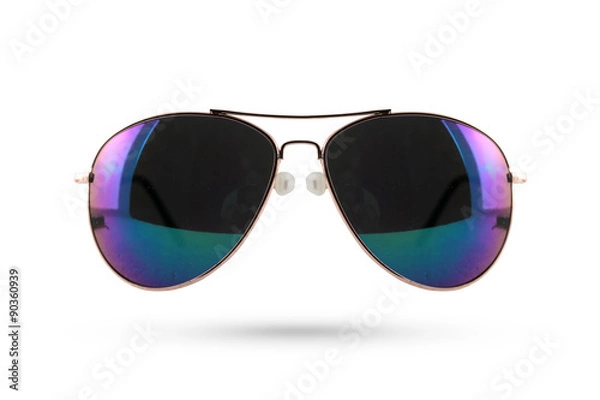 Obraz Sun glasses style isolated on white background.