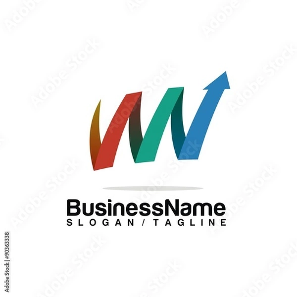 Obraz Arrow vector logo icon