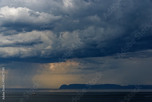 Obraz Blick von Bolafjall Útsýnispallur zur Halbinsel Hornstrandir, Westfjörde, Island