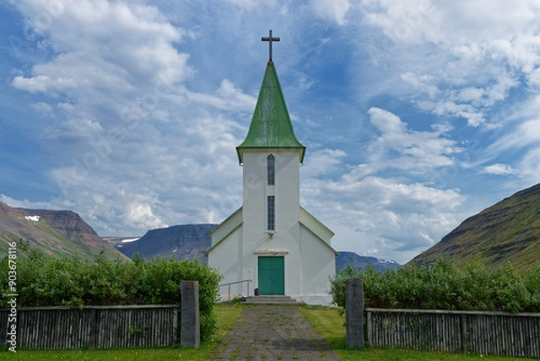 Obraz Kirche von Sudureyri, Island