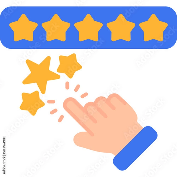 Obraz Rating Stars Icon