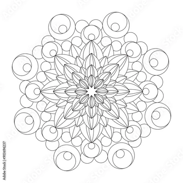 Obraz Intricate Floral Mandala Design