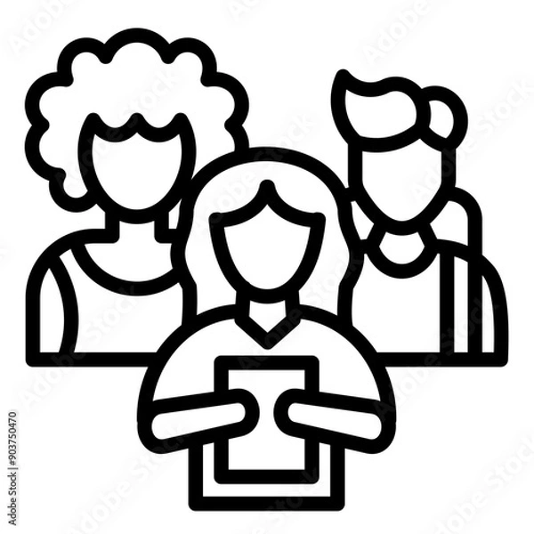 Fototapeta Racial Studies Icon