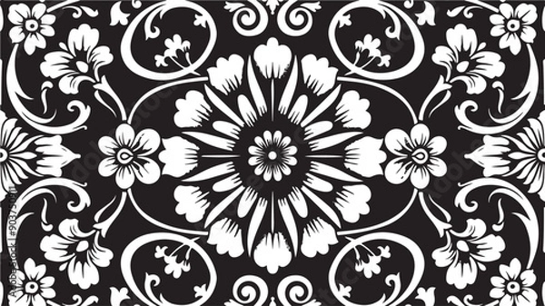 Fototapeta Intricate Hispanic Ornamentation on a Colorful Background