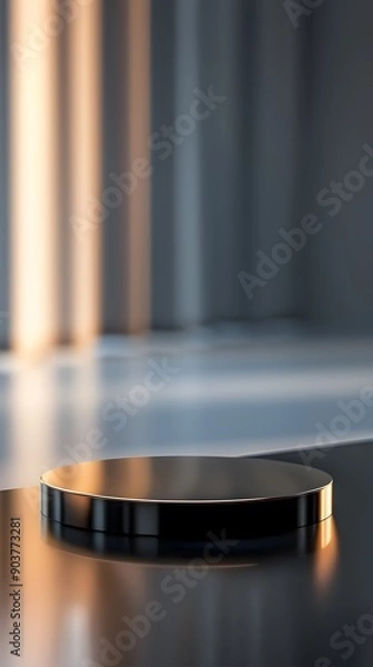 Obraz abstract light background with close up product display podium