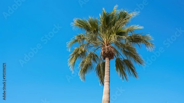 Fototapeta clear palms trees