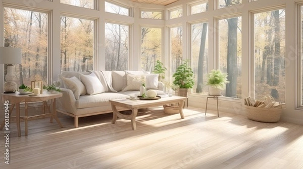 Fototapeta natural wood plank flooring