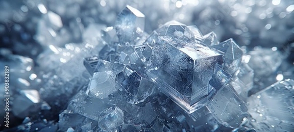 Fototapeta Mineral ore. Mining industry. Generative AI technology.	
